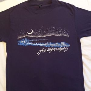 Vintage 1985 Las Vegas Nights skyline tee shirt size L